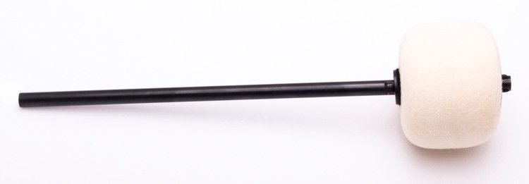 Danmar Bass Drum Beater - White Felt, Black Shaft
