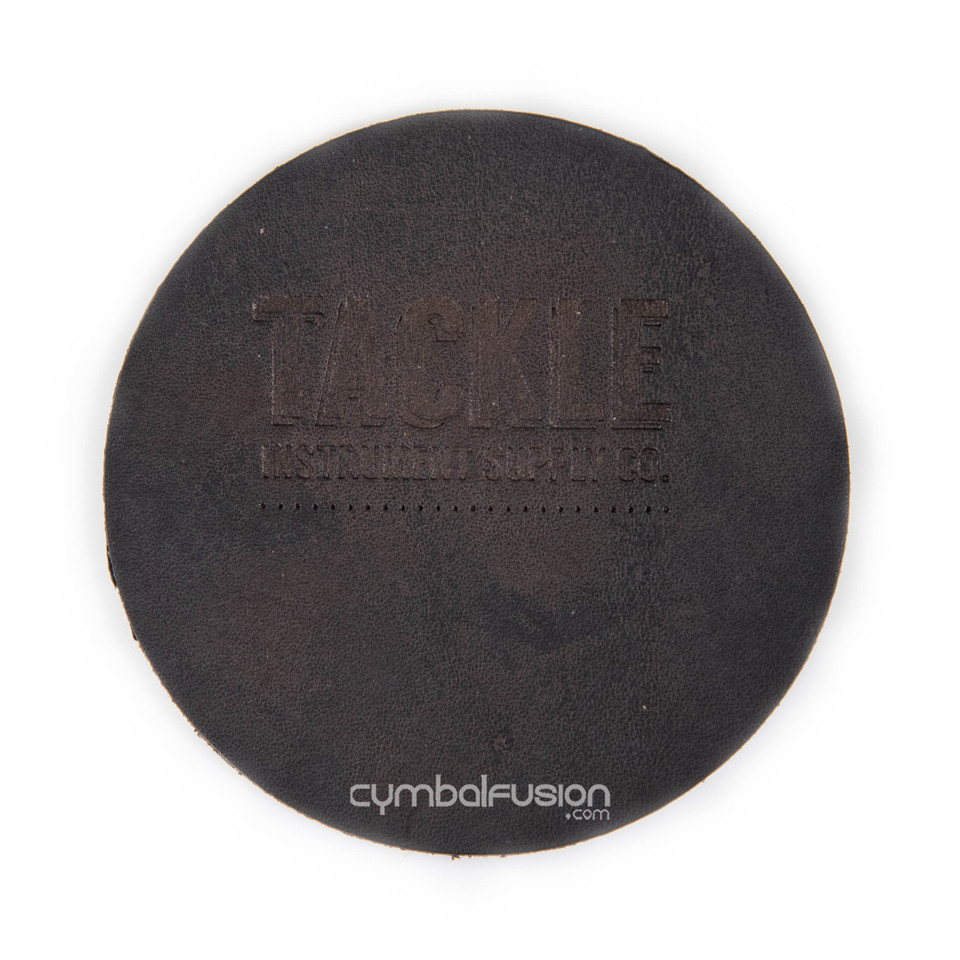 Tackle Large Leather Bass Drum Beater Patch - Black
