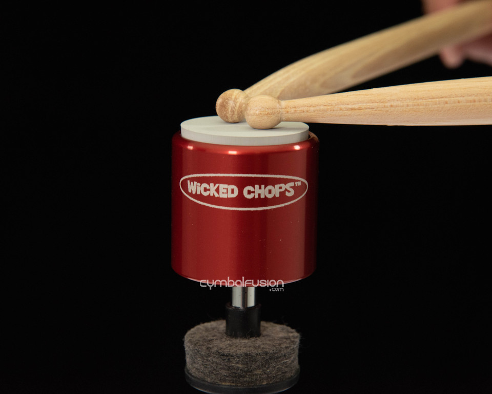 Ahead Wicked Chops Practice Pad, 8mm Thread Compact - Red
