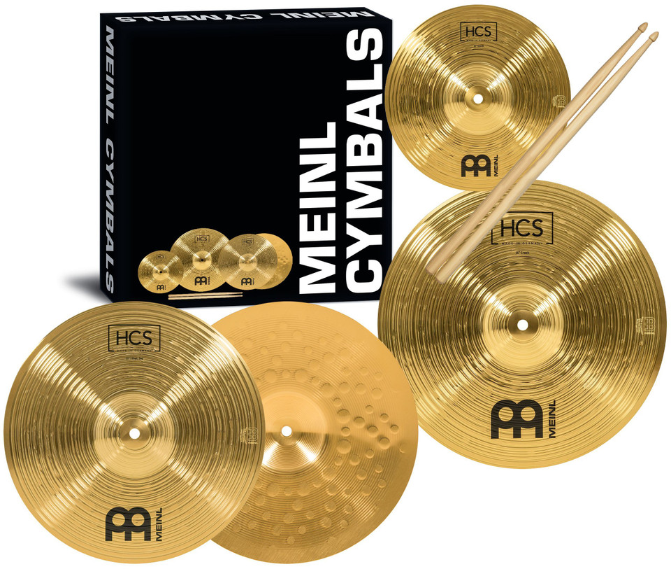 Meinl HCS Cymbal Set 13 HiHat, 14 Crash, 10 Splash