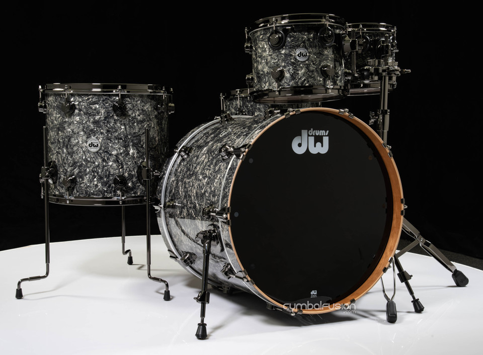 DW Collector's 5pc Cherry / Spruce Shell Pack -Silver Abalone