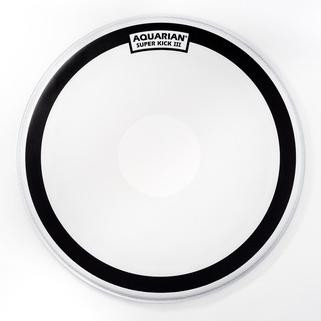 Aquarian SuperKick III Texture Coated with Power Dot White