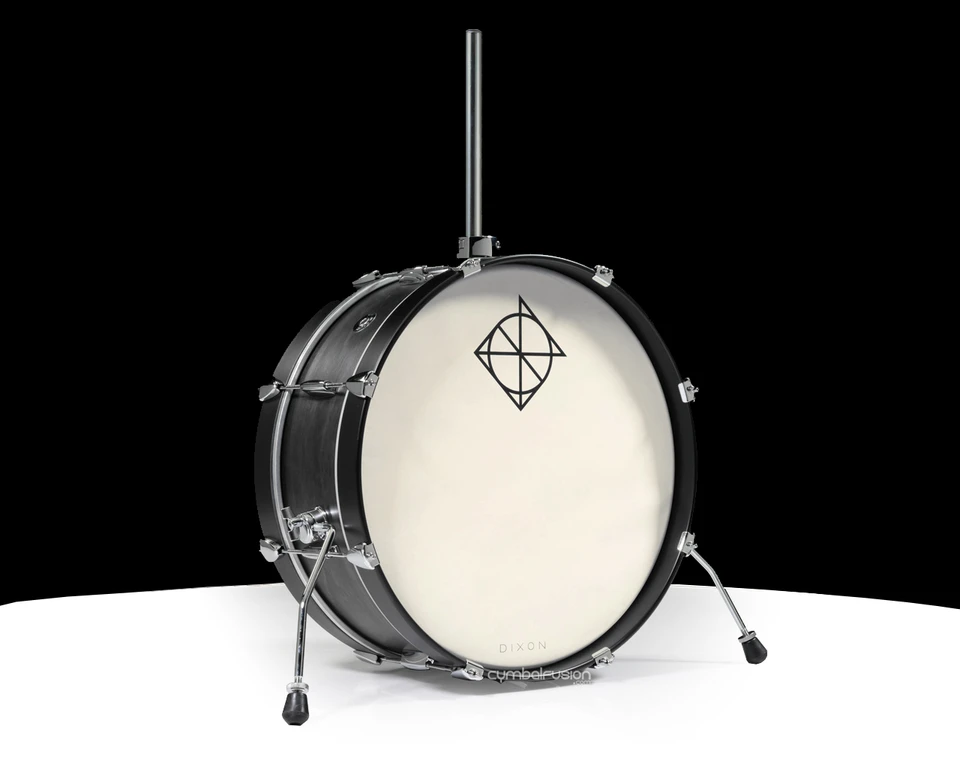 Dixon LIttle Roomer 7x20 Bass Drum - Black Coal Satin (L0720BKC)