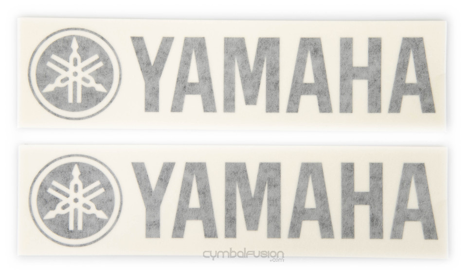 Yamaha Bass Drum Logo Black Small #2  -  2-Pack