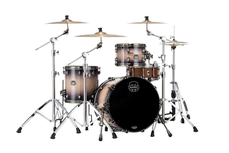 Mapex Saturn Evolution Hybrid Straight Ahead 3pc Rock Kit- Exotic Violet Burst