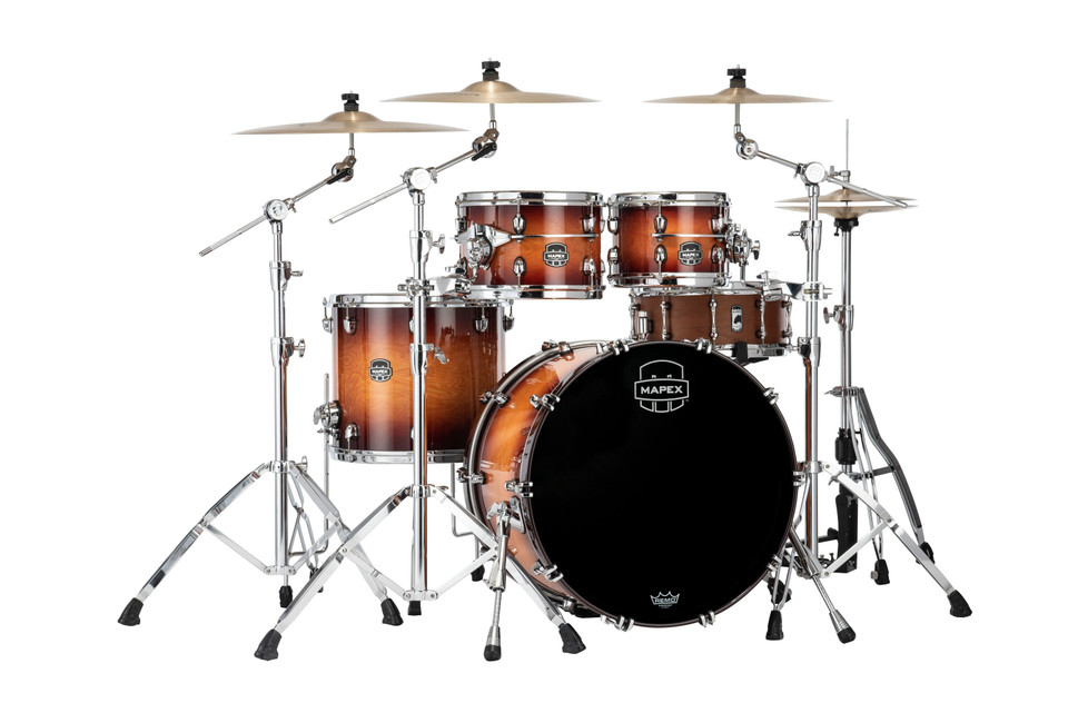 Mapex Saturn Evolution Classic 4-Piece Shell Pack Without Snare - Exotic Sunburst