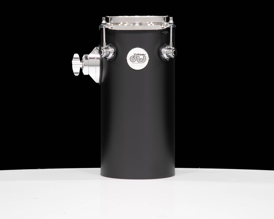 DW Design Rata Tom 12x6 Black Satin w/TB12 (DDAC1206RTBL)