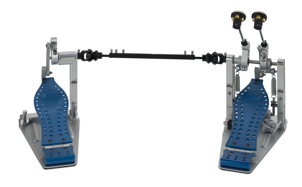 DW USA Machined Direct Drive Double Pedal - Blue