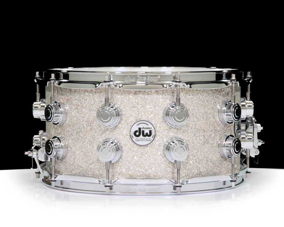 DW Collector's Series 7x14 VLT Snare Broken Glass Double Row Lugs