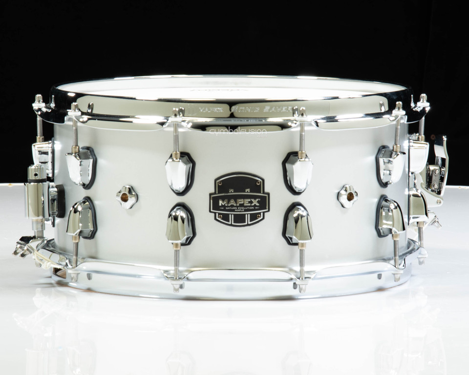 Mapex Saturn Evolution 14x6 Birch/Walnut Snare - Iridium Silver