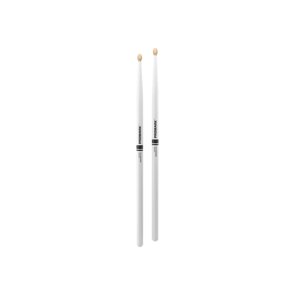 Promark Painted Hickory Rebound 5A  White .565 Wood Tip