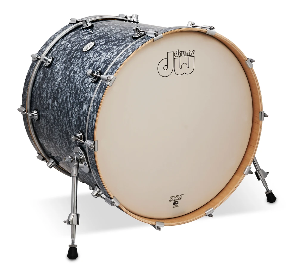 DW Design Series 18X22 Bass Drum Silver Slate