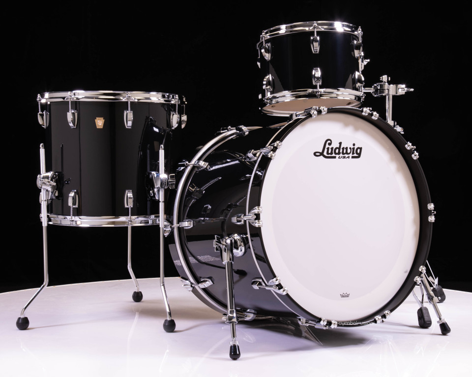 Ludwig Classic Maple 3pc Shell Pack - Sable Black