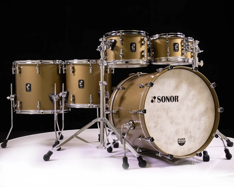 Sonor SQ1 22" 6-piece - Satin Gold Metallic 8/10/12/14/16/22 (SQ1-6-SGM)