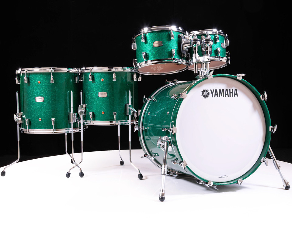 Yamaha Absolute Hybrid Maple 5pc 10/12/14/16/22 Jade Green Sparkle (AM2F50JJGS)