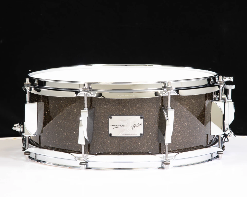 Canopus 5.5x14 Yaiba Birch Snare - Ice Black Sparkle Lacque