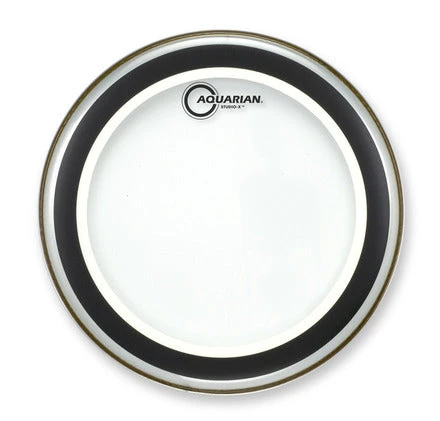 Aquarian Studio-X Clear 10mil Single Ply Drumhead w/ X Ring 18''