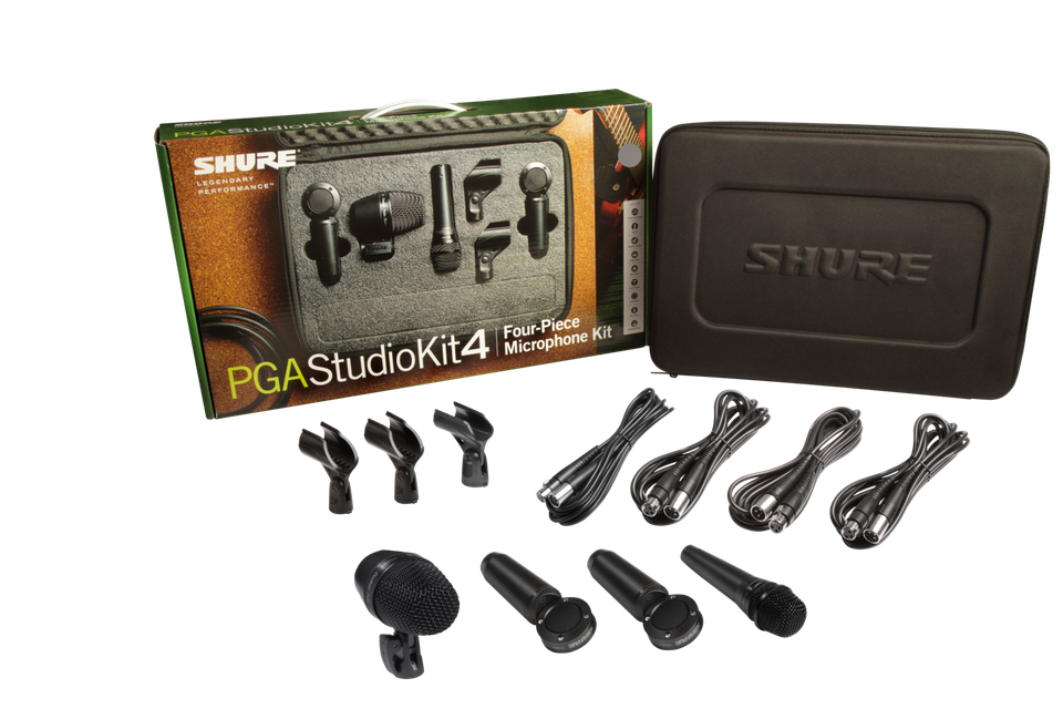 Shure 4-Piece Microphone Kit - PGASTUDIOKIT4