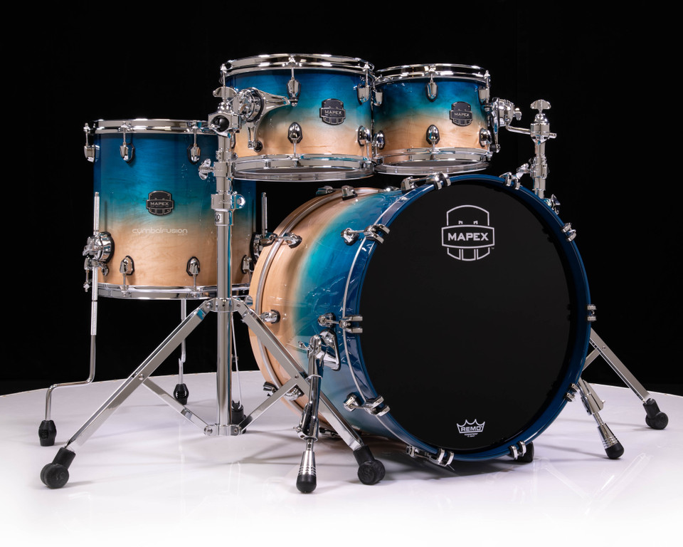 Mapex Saturn 4pc Fusion Shell Pack - Aqua Fade (SR504XUQ