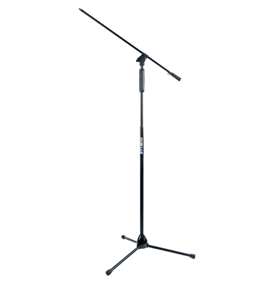 QuikLok A-989BK Boom Microphone Stand w/ One-hand clutch (A-989BK)