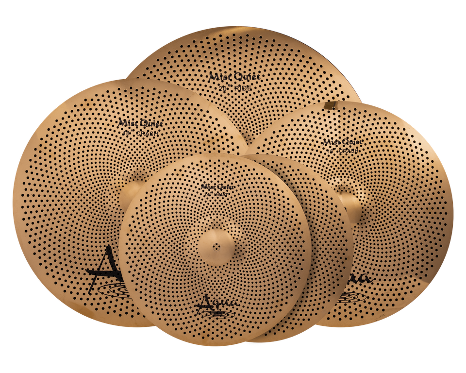 Aqua Mist Quiet 4pc Cymbal Set