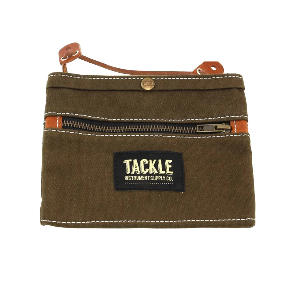 Tackle Waxed Canvas Gig Pouch - Forest Green