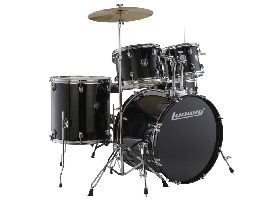 Ludwig Accent Fuse 5pc Complete - Black Sparkle (LC19011)