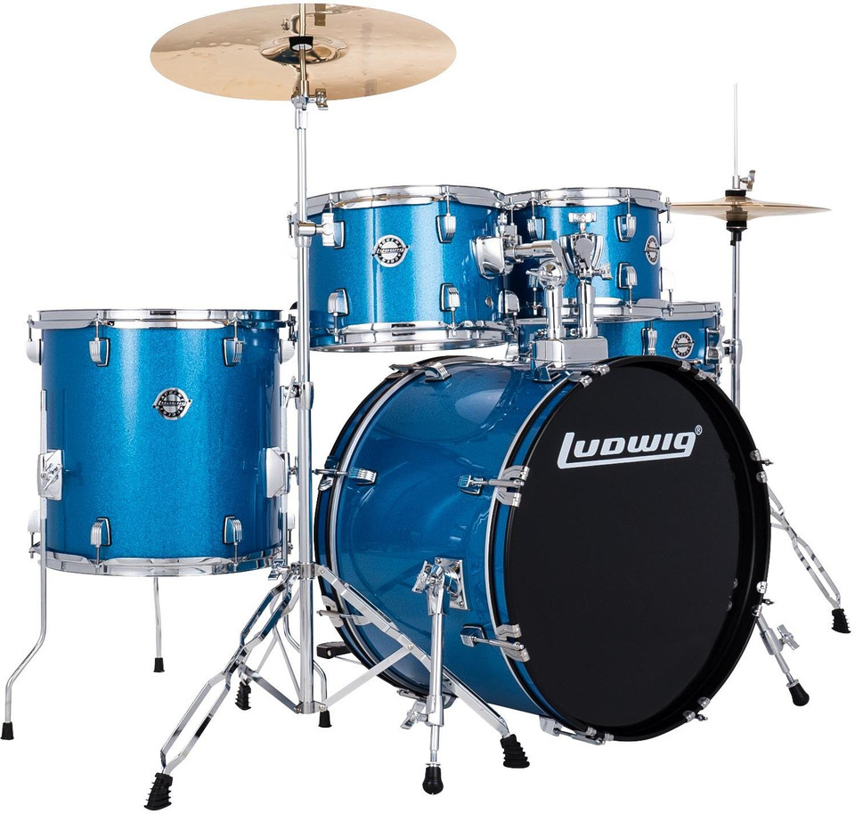 Ludwig Accent Fuse 5pc Kit - Blue Sparkle (LC19019)
