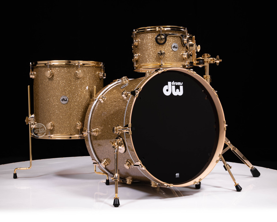 DW Collector's 4pc 333 Maple Kit - Gold Glass w/Gold HW (1279998)