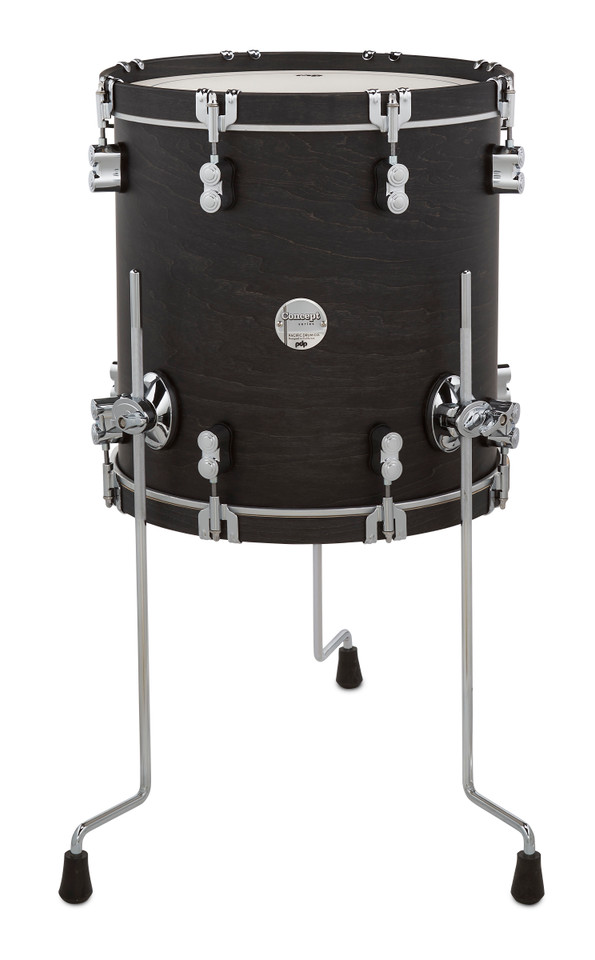 PDP Concept Classic 14x14 Floor Tom - Ebony Stain with Ebony Hoops