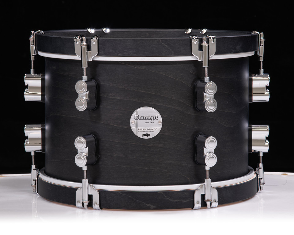 PDP Concept Classic 8x12 Tom Ebony Stain w/Ebony Hoops PDCC0812TTEE