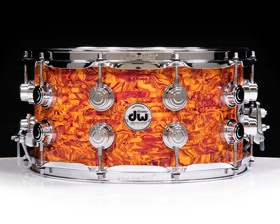 DW Collector Series 7x14" SSC Maple Snare Drum - Amber Swirl