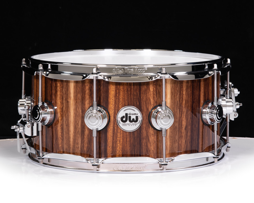 DW Collector's 6.5x14 Maple Snare - Natural High Gloss over Monkey Pod (1268859)