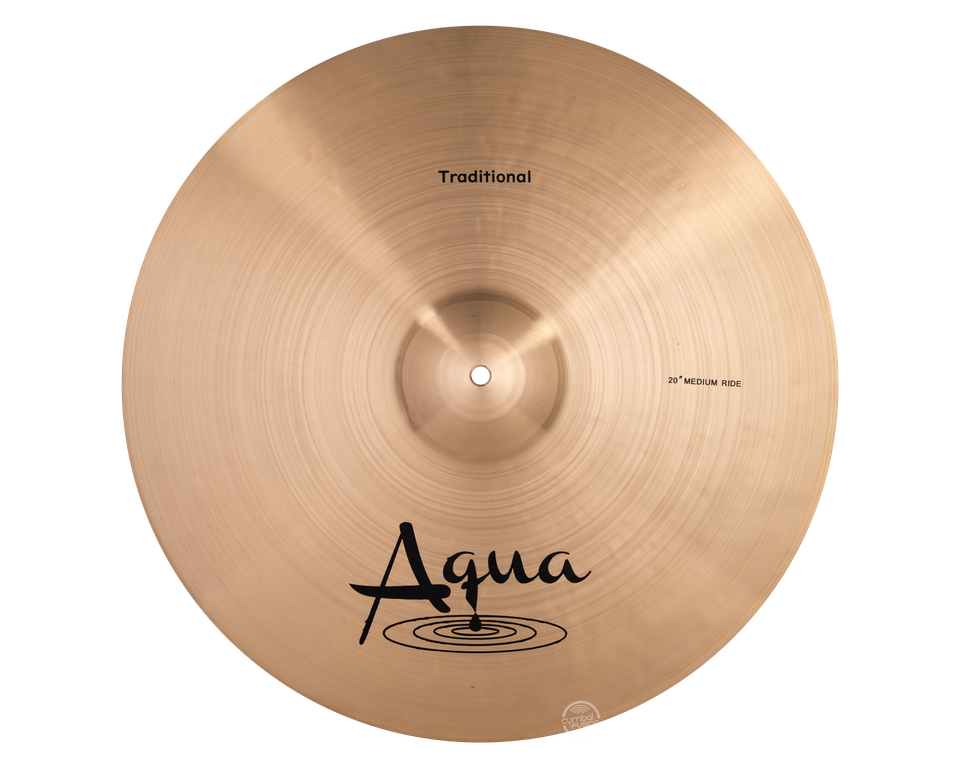 Aqua 20" Traditional Ride Cymbal - Black Logo