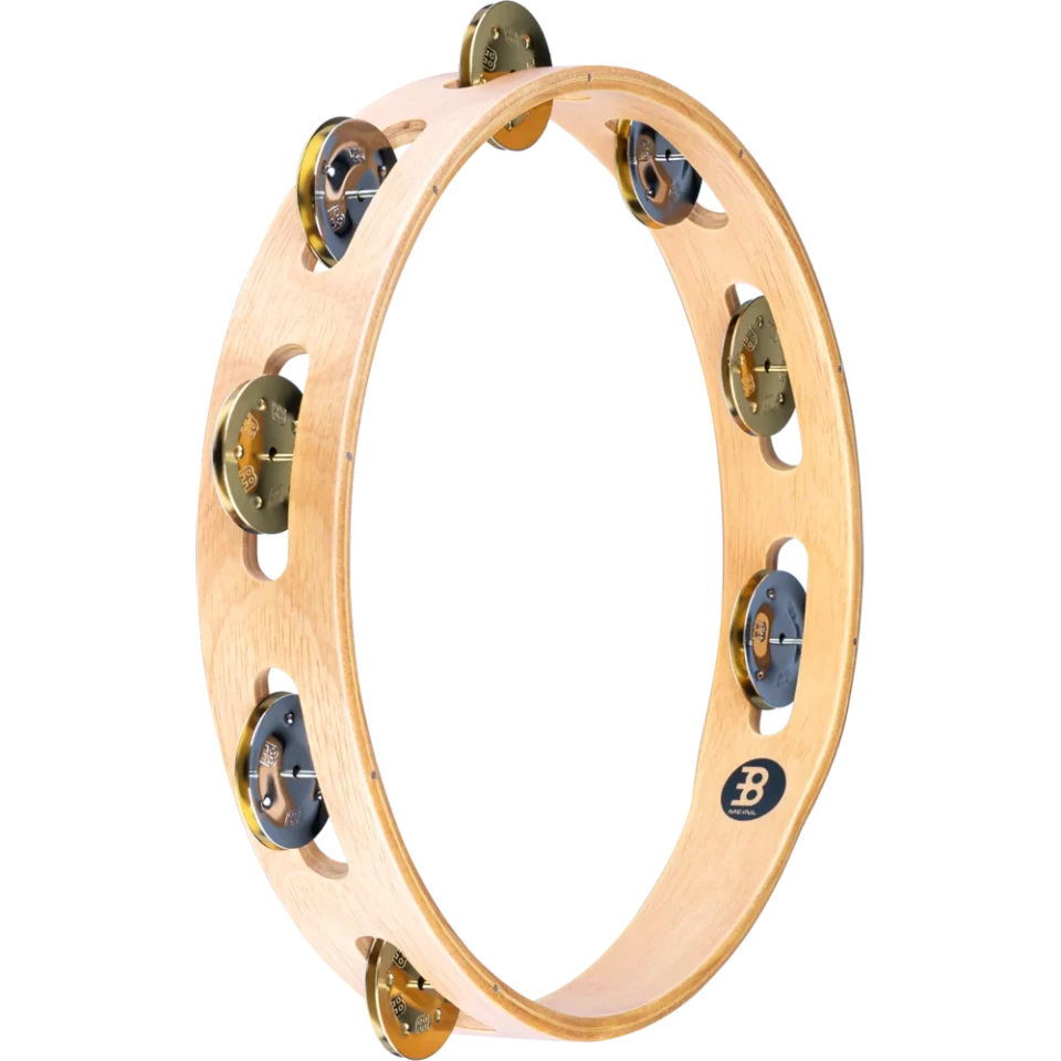 Meinl 10" Traditional Wood Mixed Jingles Tambourine (TA1M-SNT)