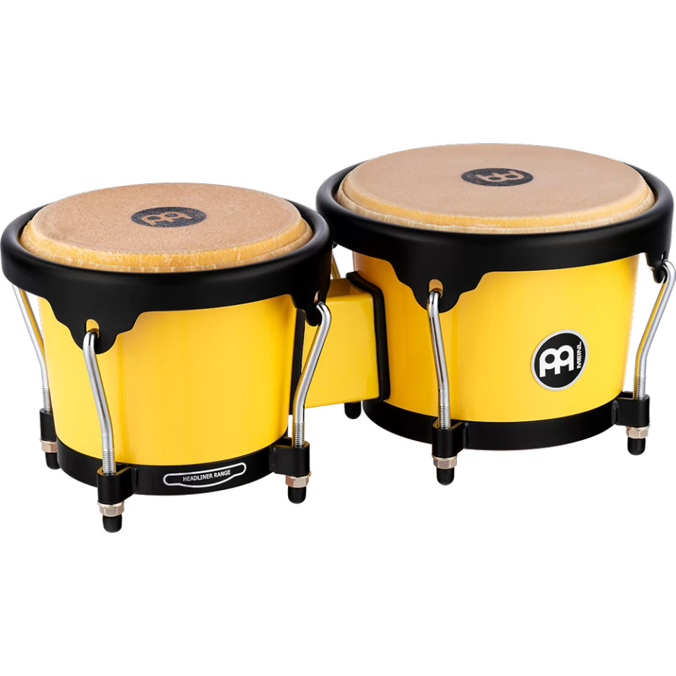 Meinl Journey Series Molded ABS Bongos - Illuminating Yellow (HB50IY)