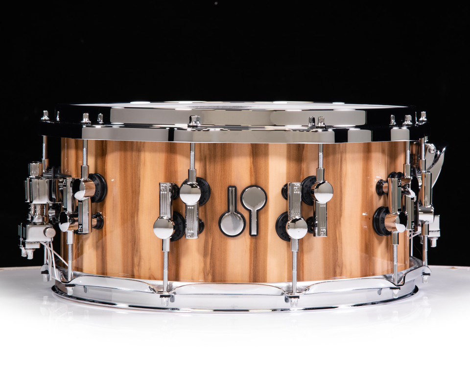 Sonor SQ2 14x6.5 Medium Maple Snare - American Walnut , Diecast Top