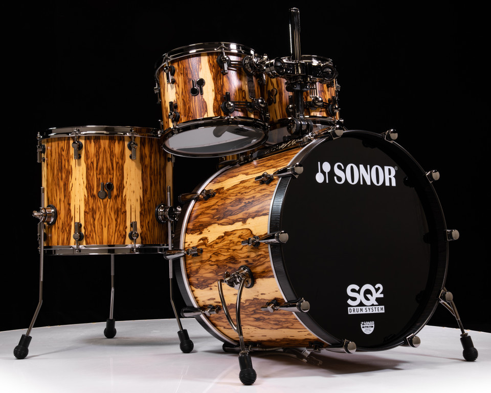 Sonor SQ2 5pc Medium Beech Kit - African Marble w/Black Chrome