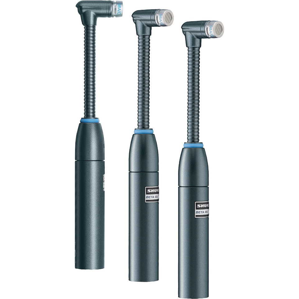 Shure Beta 98AMP/C Instrument Microphone - 3 Pack (BETA98AMP/C-3PK)
