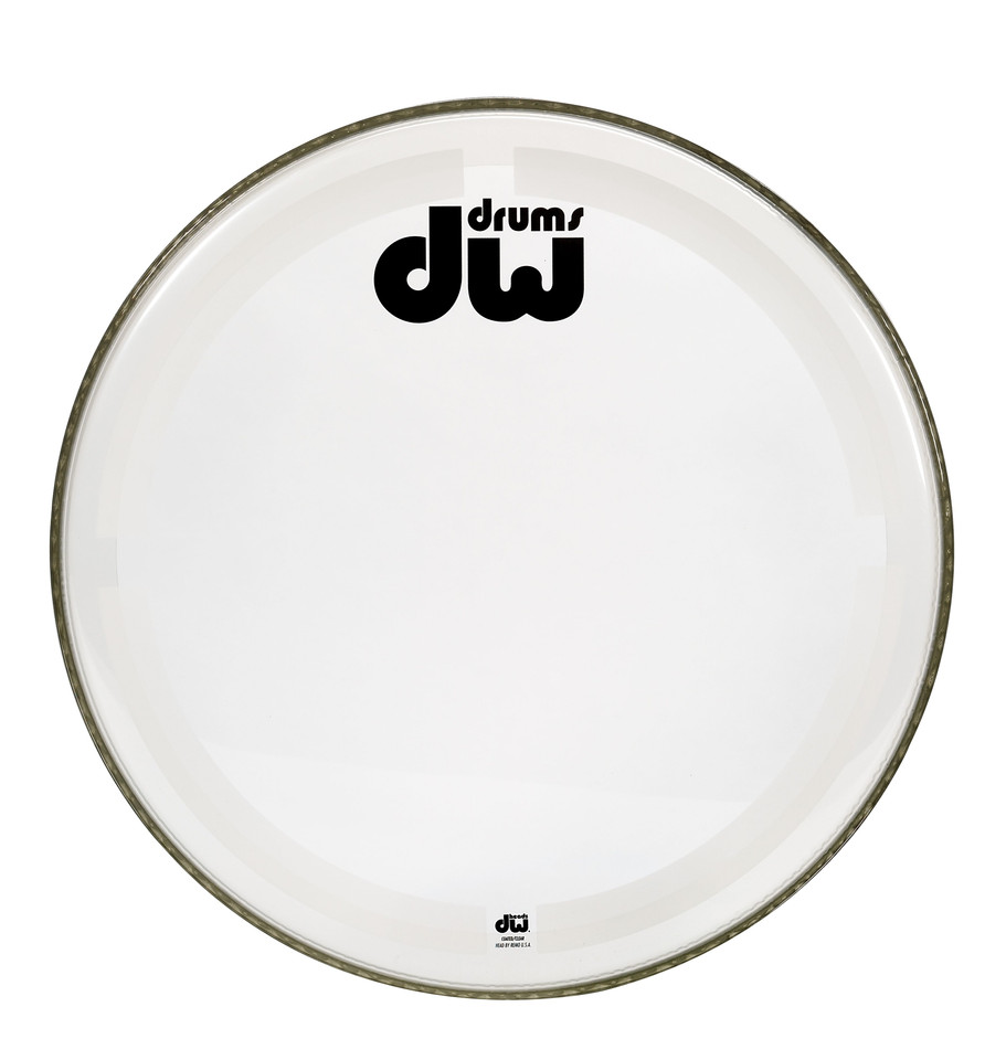 DW Coated Clear 24" Bass Drum Head (DRDHCC24K)