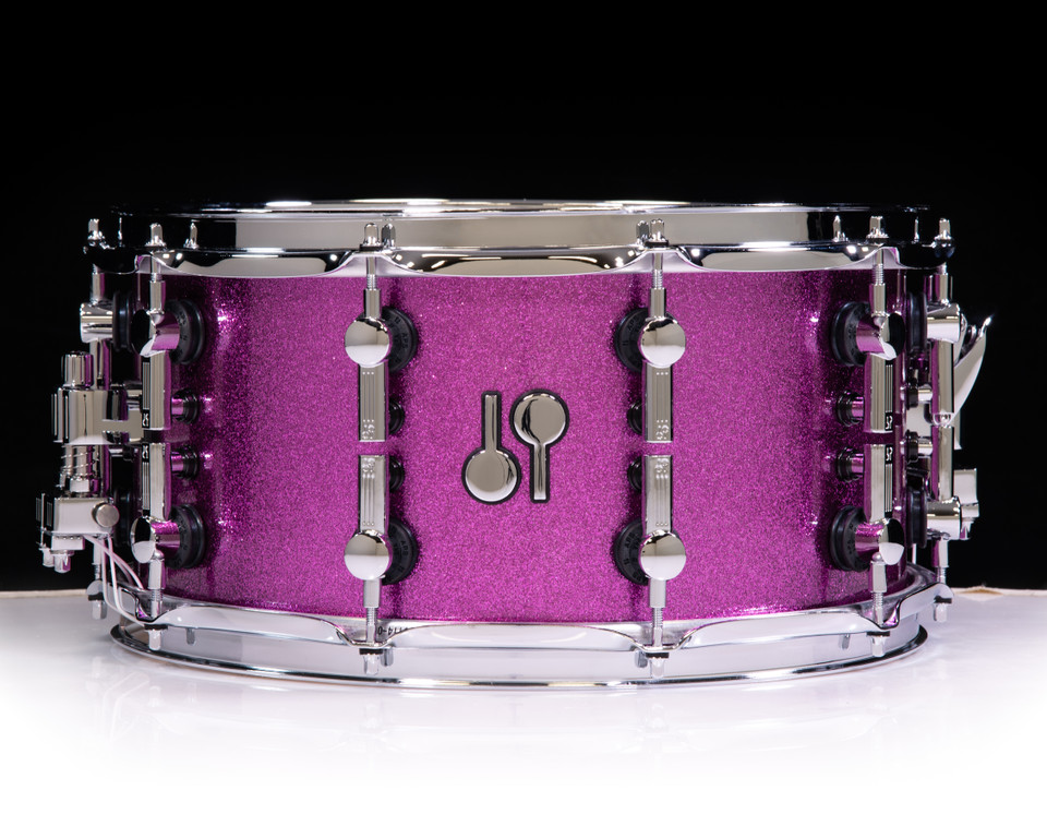 Sonor SQ2 14x7 Vintage Maple Snare Drum - Bright Violet Sparkle