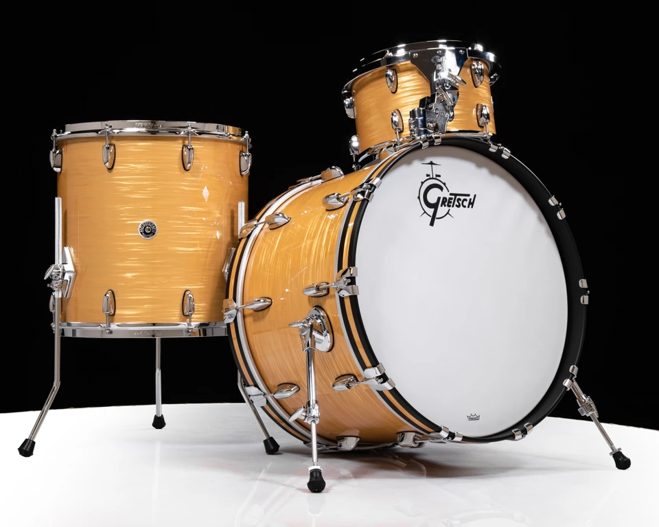 Gretsch Brooklyn 3pc Kit - Antique Oyster, w/Single Tom Mount