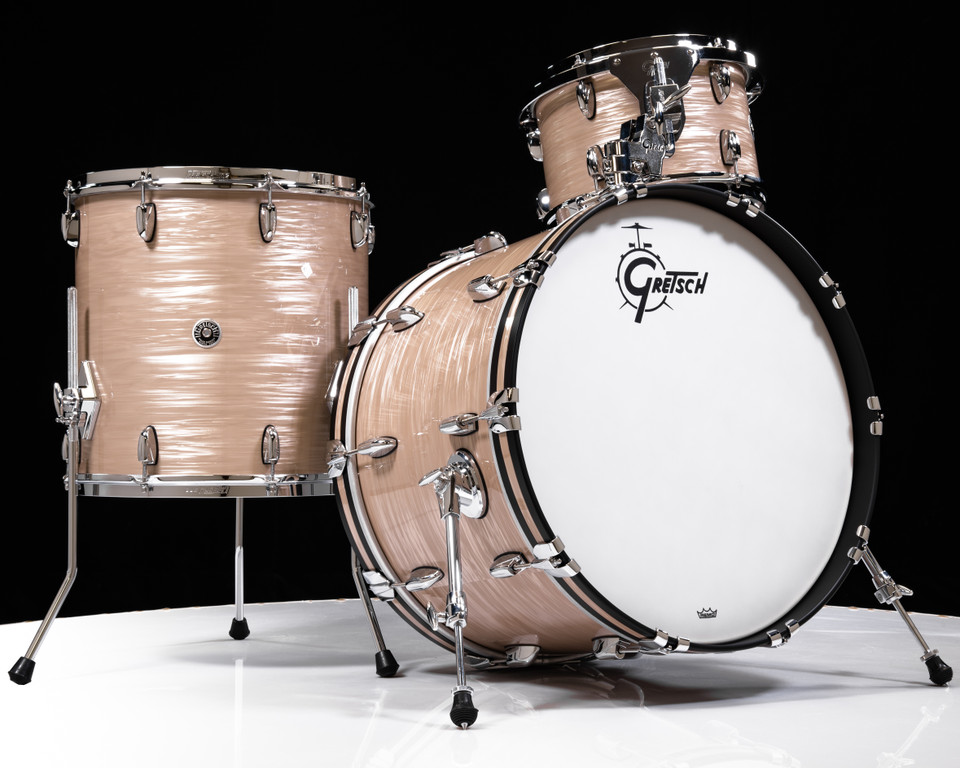 Gretsch Brooklyn 3pc Kit - Creme Oyster, w/Single Tom Mount