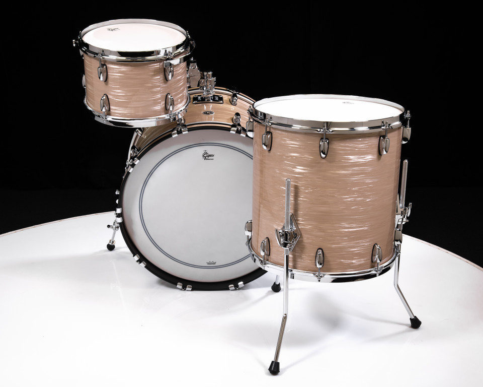 Gretsch Brooklyn 3pc Kit - Creme Oyster, w/Single Tom Mount
