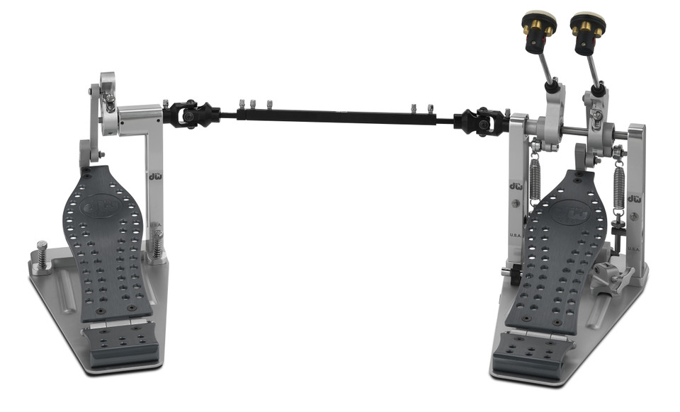 DW USA Machined Direct Drive Double Pedal - Gray - Opened Box