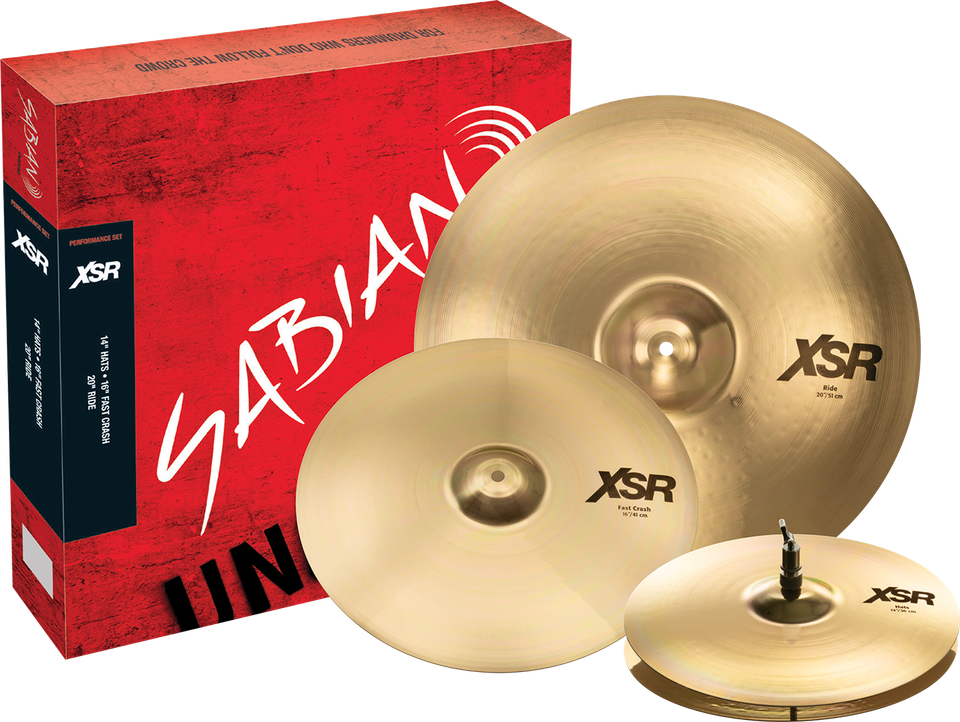 Sabian XSR Performance 3pc Cymbal Box Set - Opened Box