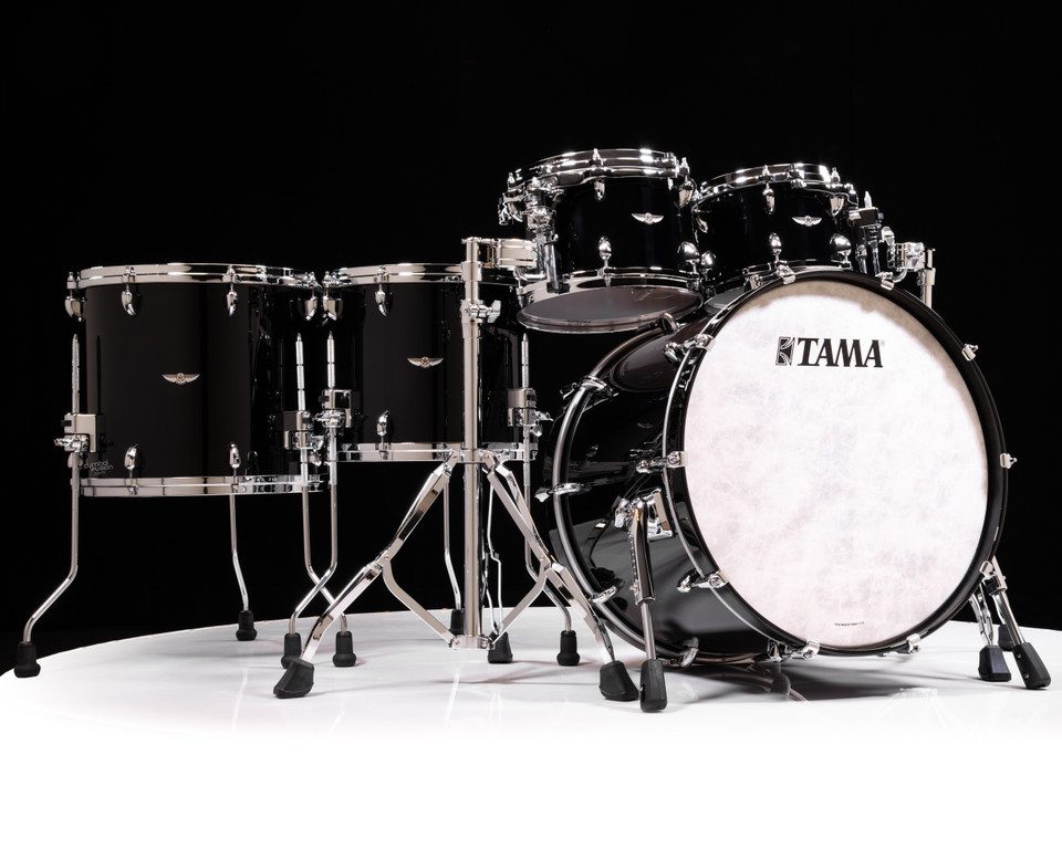 Tama Star Walnut 5pc Piano Black Shell Pack 10/12/14/16/22