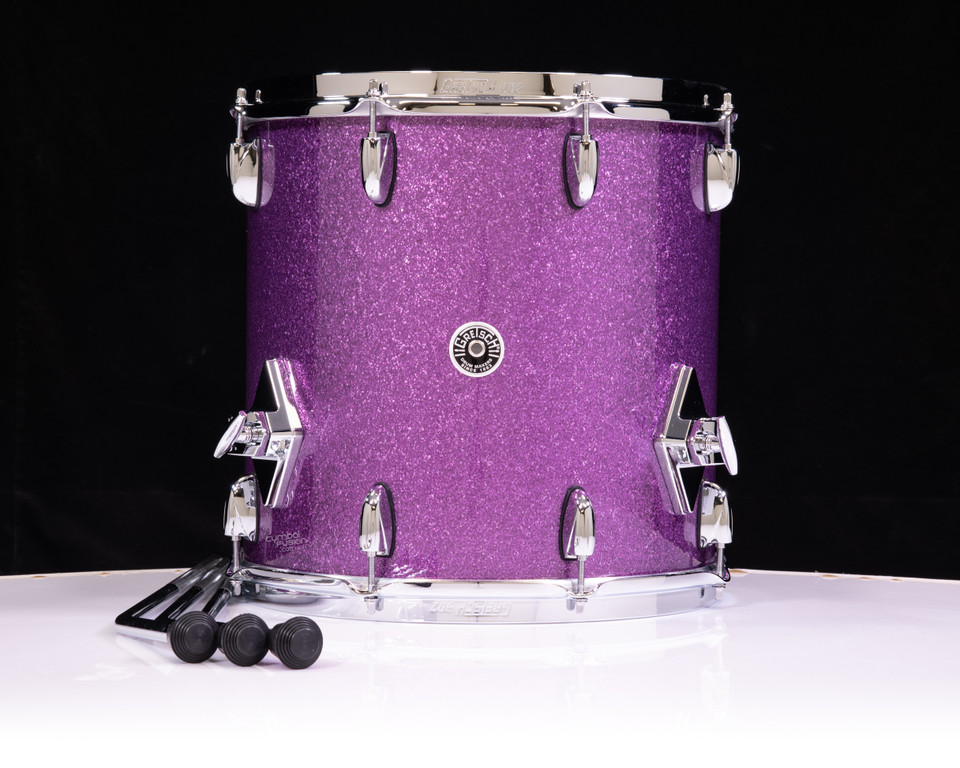 Gretsch Brooklyn 14x14 Floor Tom - Purple Sparkle Nitron