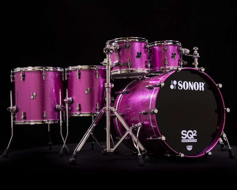 Sonor SQ2 5pc Birch Kit - Bright Violet Sparkle 10/12/14/16/22