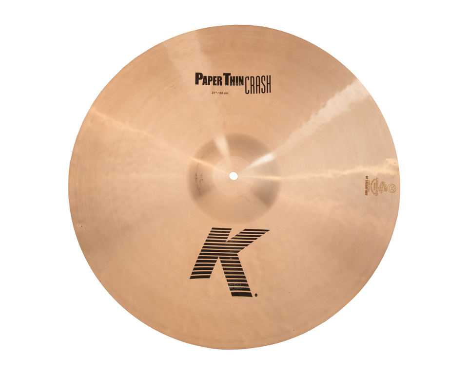 Zildjian 21" K Paper Thin Crash front view